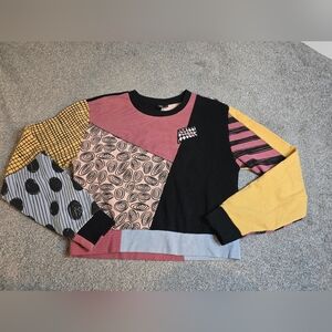 Vans X Disney Nightmare Before Christmas Mixed Pattern Crewneck Sweatshirt Small